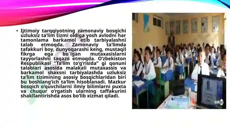 O'quv tajriba maydonida va geografiya  o'tkaziladigan biror mavzuga bir soatlik  dars ishlanma yozish 2