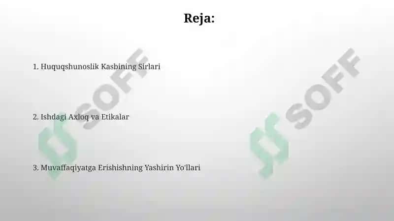 Huquqshunoslik Kasbining Sirlari 2