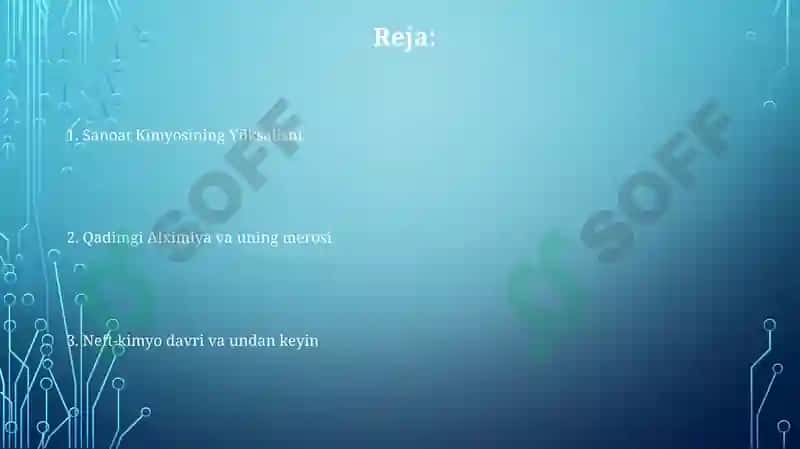 Kimyoviy texnologiya fanining rivojlanish tarixi 2