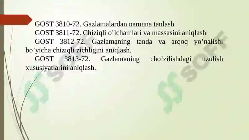 6-AMALIY MASHG’ULOT TOʼQIMАChILIKMАTERIАLLАRINISERTIFIKАTLАShTIRISh 2