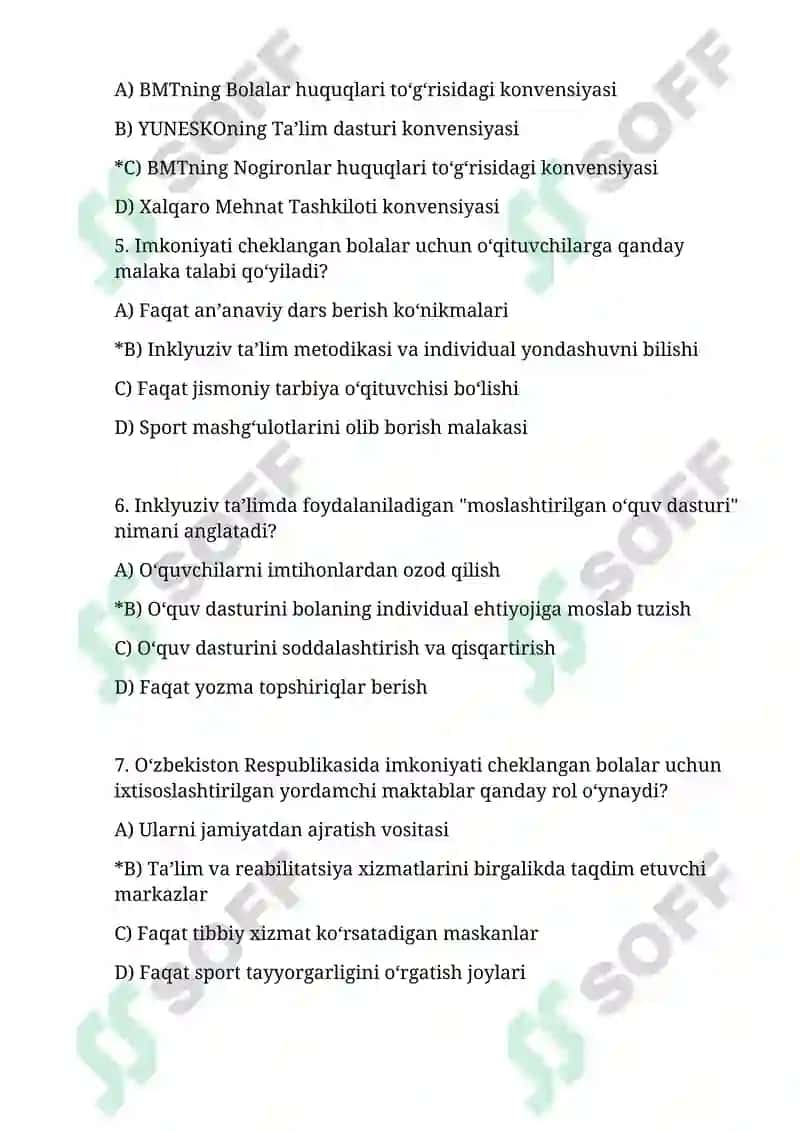 O’zbekistonda imkoniyati cheklangan bolalar uchun inklyuziv ta’lim 2