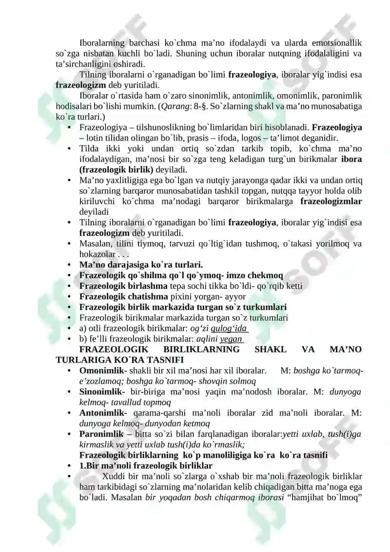Frazeologiya haqida umumiy ma’lumot 2