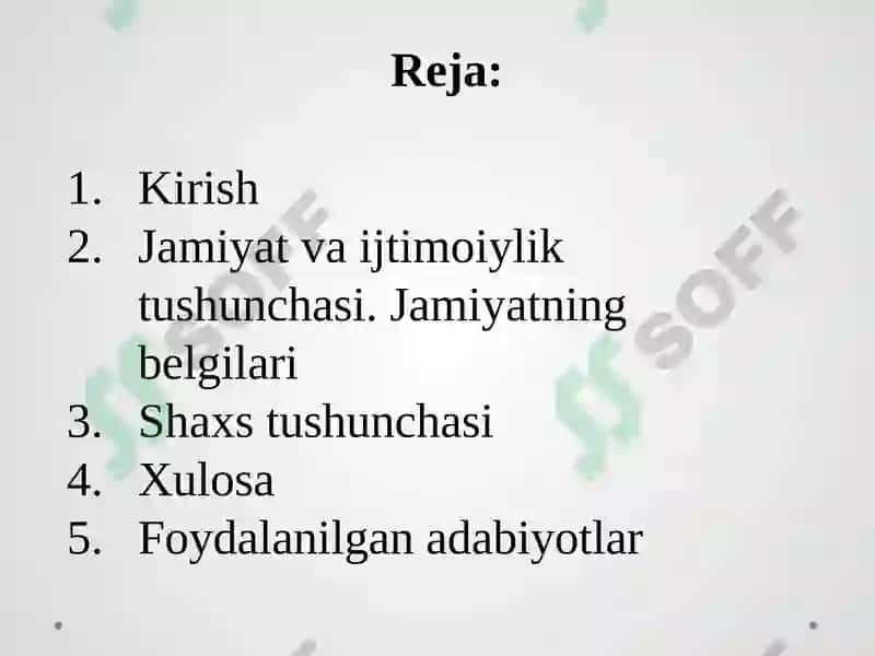 Jamiyatyaxlittizimsifatida 2