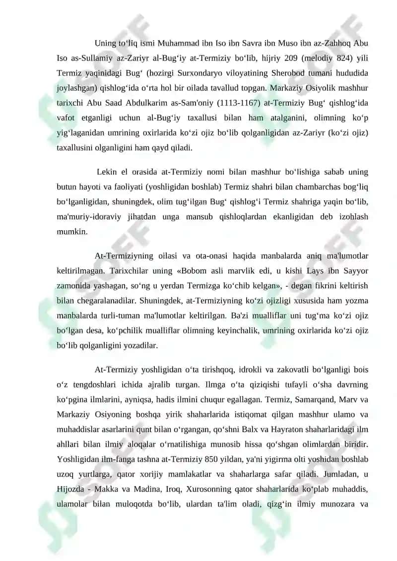 At-Termiziy asarlari 2