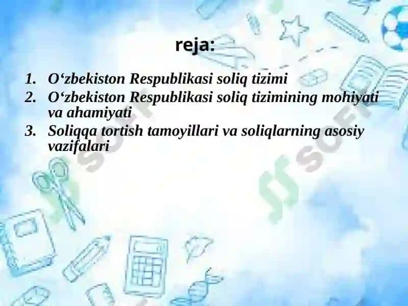 O'zbekiston Respublikasi soliq tizimi 2