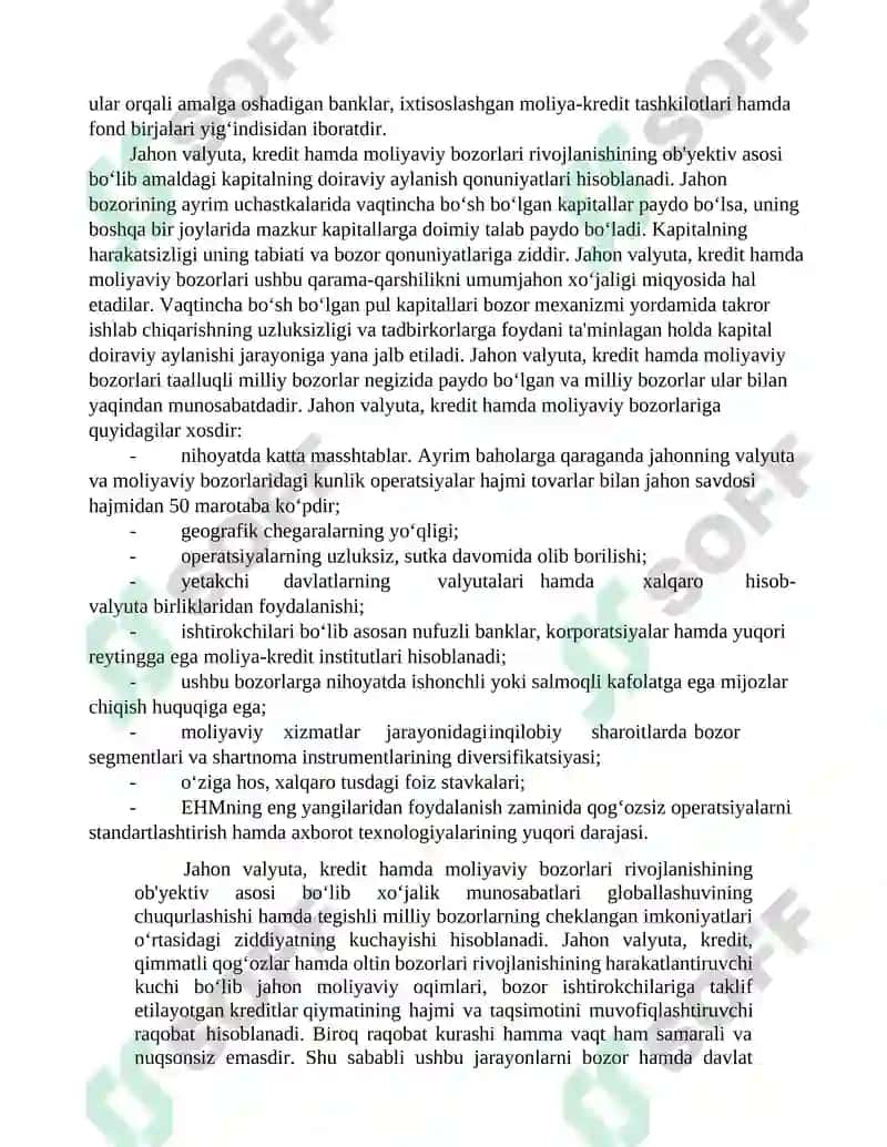Valyuta bozori va uning iqtisodiyotdagi o‘rni 2