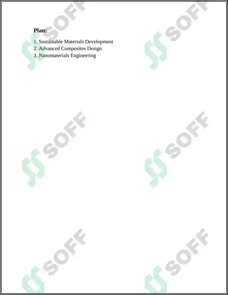 Sustainable Materials Development 2