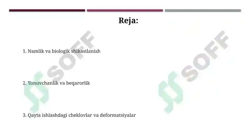 Yog'och materiallari va buyumlarining kamchiliklari 2