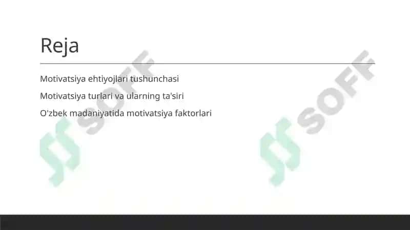 Motivatsiya ehtiyojlari: Psixologik asoslar va ularning ahamiyati 2