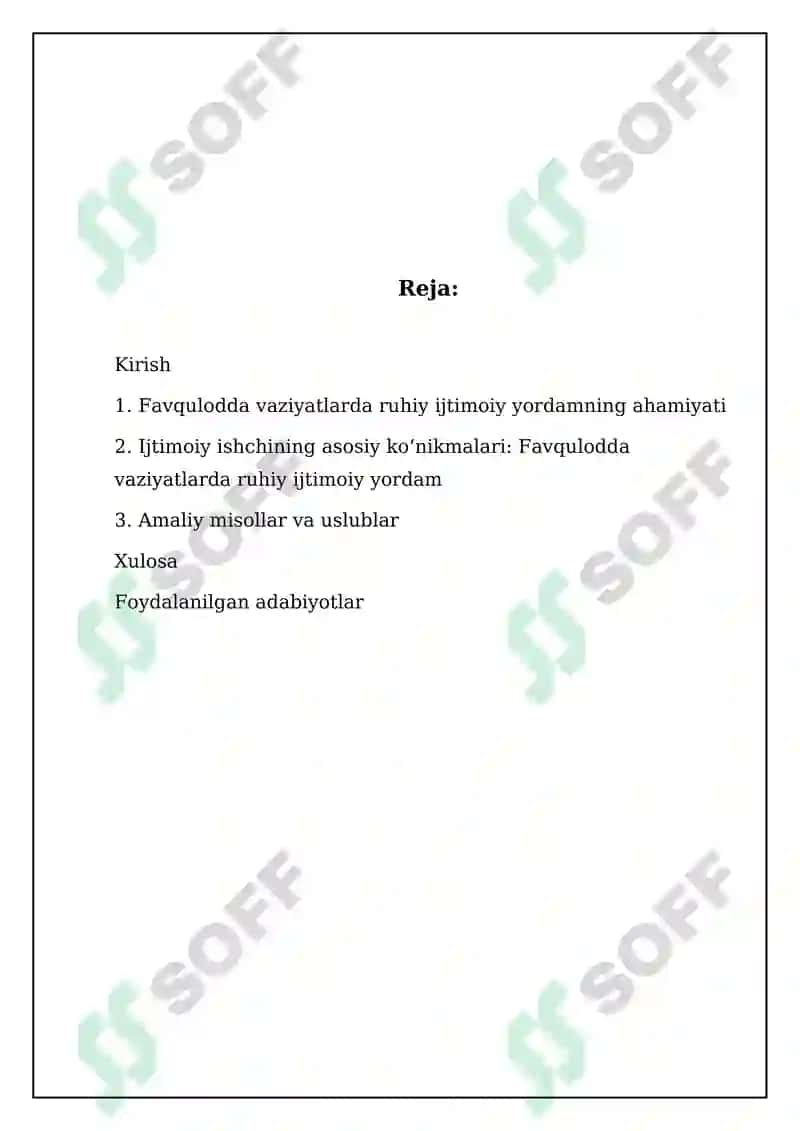 Favquloda vaziyatda ruhiy-ijtimoiy yordamning ahamiyati 2