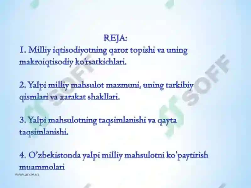 Milliy iqtisodiyot 2