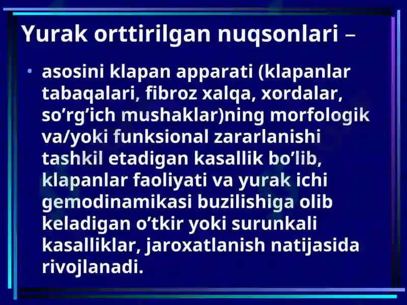 YURAK MITRALNUQSONLARI 2