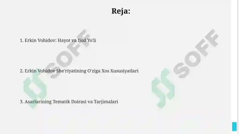 Erkin Vohidov dostonnavis 2