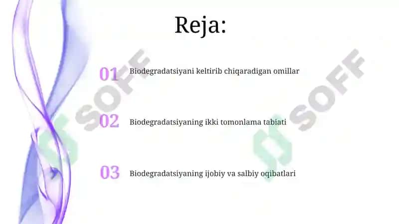 Biodegradatsiyani keltirib chiqaradigan omillar 2