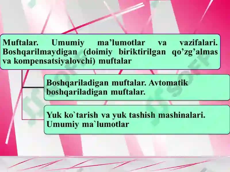 Avtomatik boshqariladigan muftalar. 2