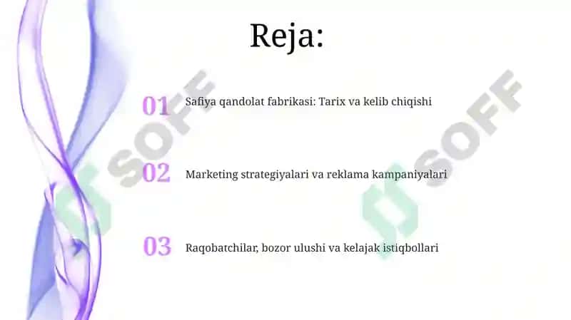 Safiya qandolat fabrikasi: Tarix va kelib chiqishi 2