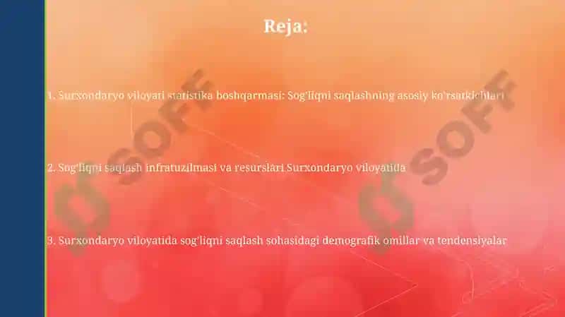 Surxondaryo viloyati statistika boshqarmasi: Sog’liqni saqlash 2