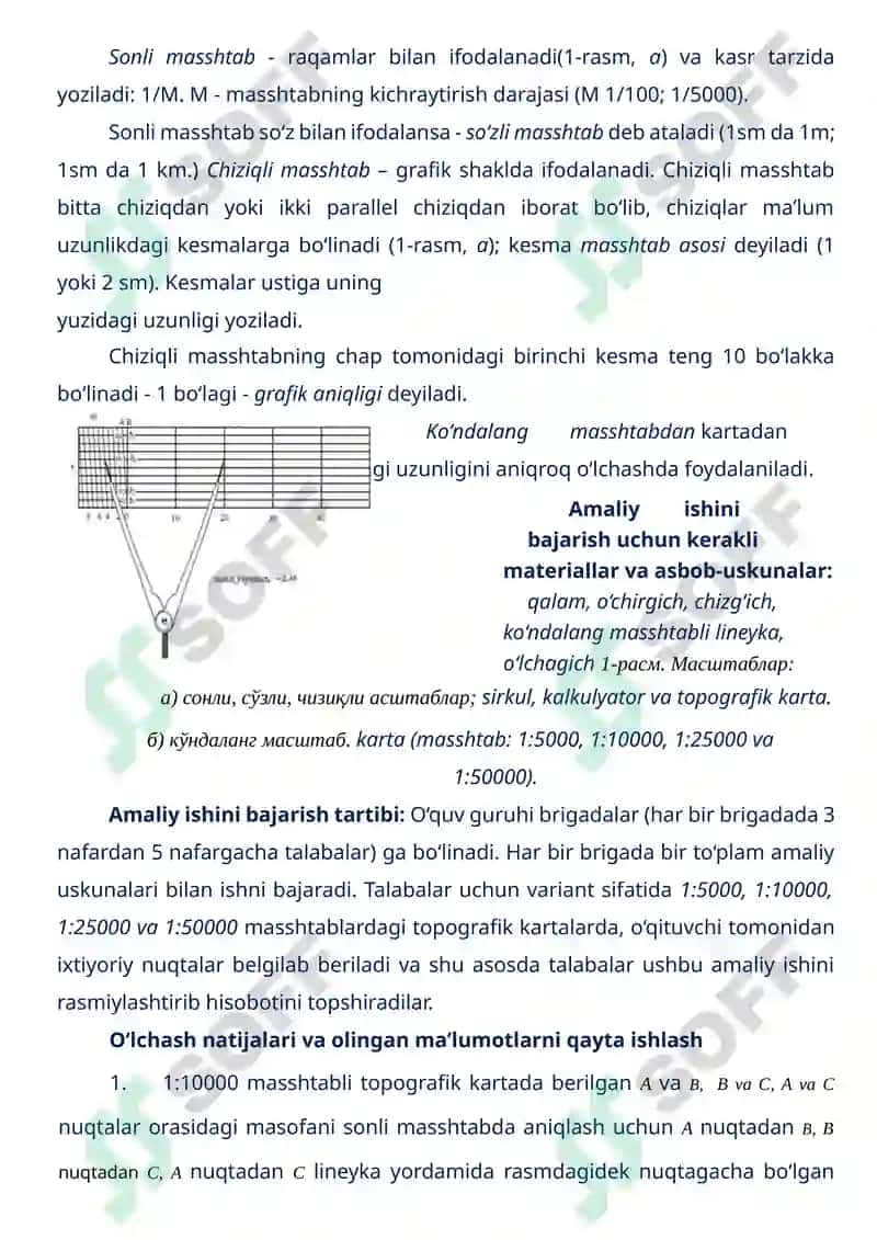 TOPOGRAFIK KARTA BILAN ISHLASH 2