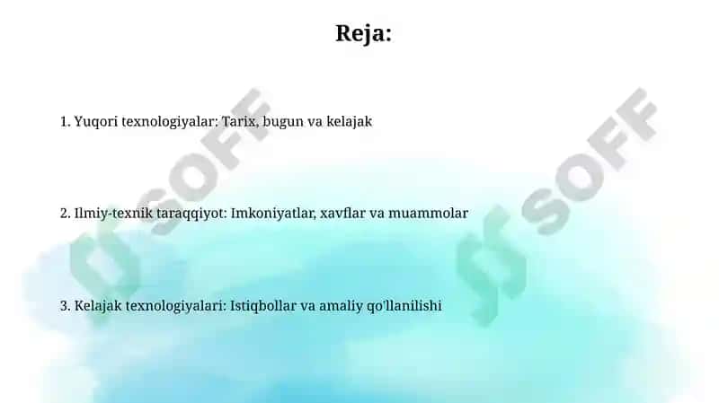 Yuqori texnologiyalar 2