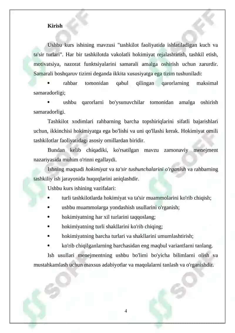 Tashkilot faoliyatida ishlatiladigan kuch va ta'sir turlari 2