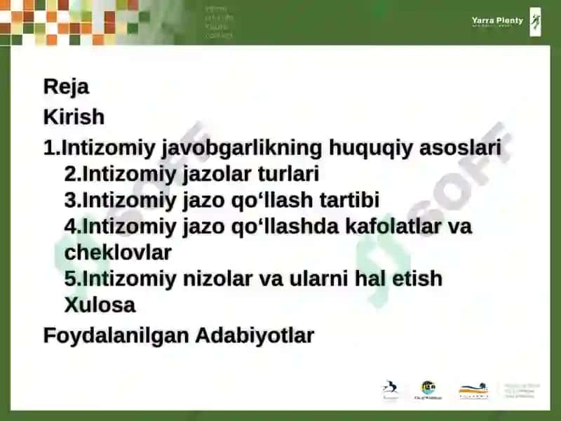 Xodimning intizomiy javobgarligi 2