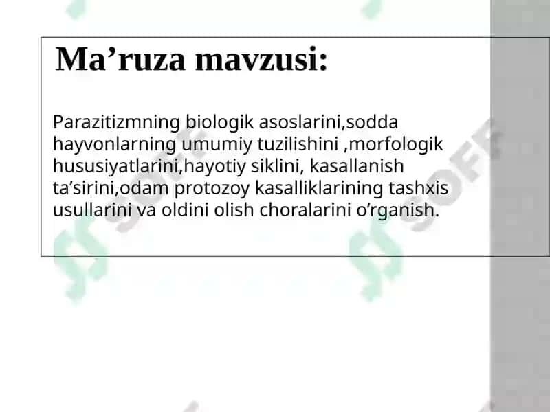 Tibbiyparazitologiya.Tibbiyprotozoologiya 2