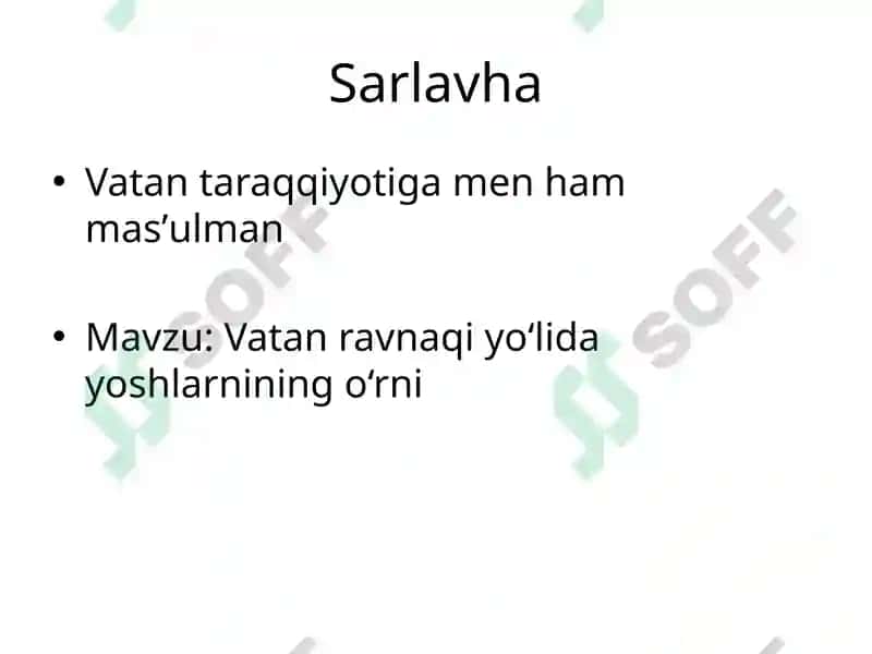 Vatan taraqqiyotiga men ham masʼulman 2
