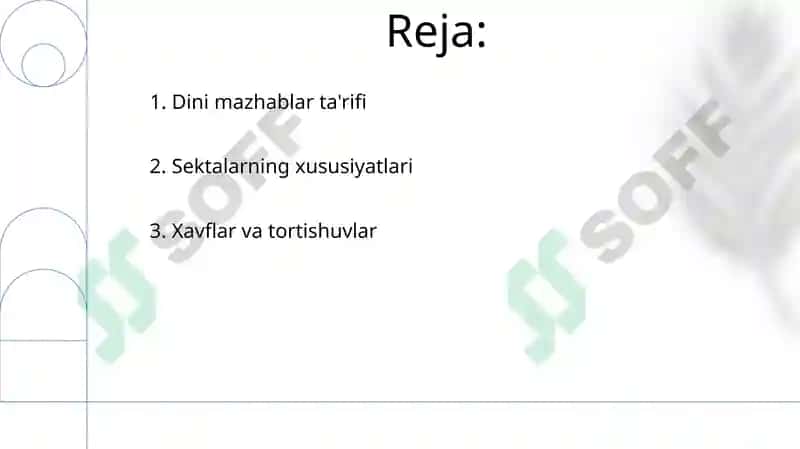Diniy sektalar haqida 2