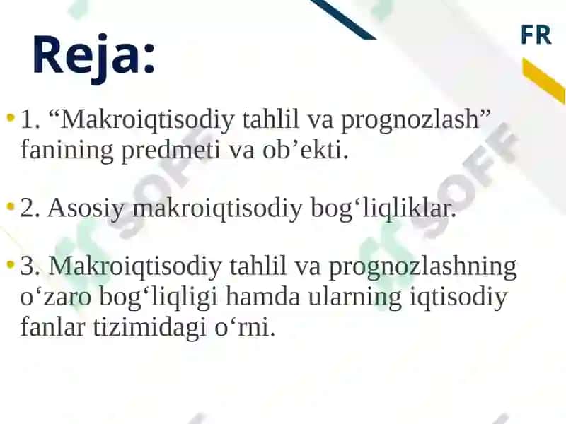 Makroiqtisodiy tahlil va prognozlash 2