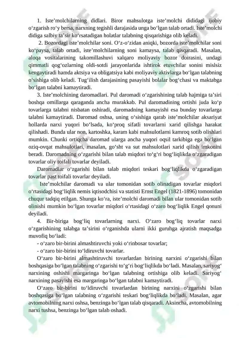 Talab, Taklif, Bozor muvozanati 2