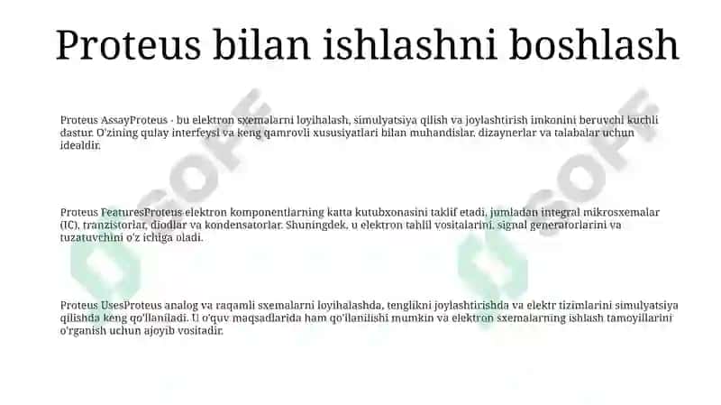Proteus Dasturiy Ta’minoti 2