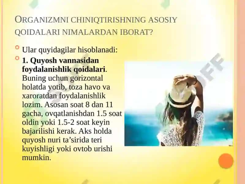 Organizmni chiniqtirishning nazariy asoslari 2