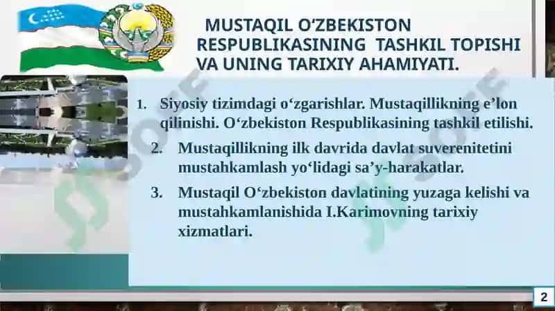 O‘zbekistonning eng yangi tarixi 2