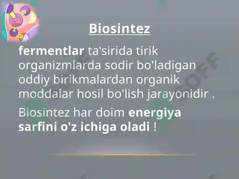 Oqsillar biosintezi 2