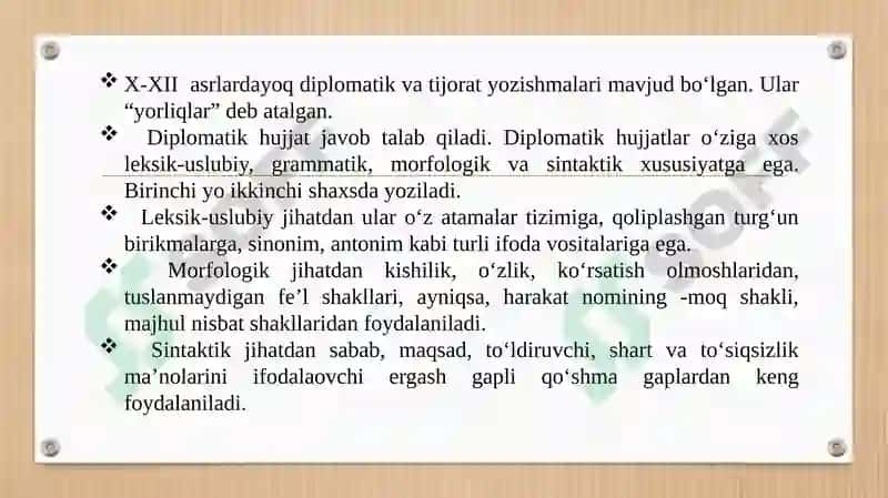 Diplomatik yozishmalar 2