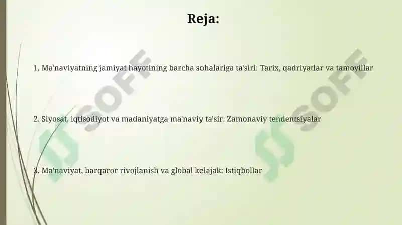 Ma'naviyatning ijtimoiy turmushning barcha sohalariga ta'siri 2