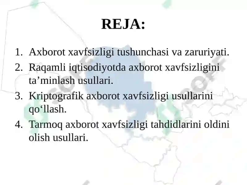 Texnik va Texnologik Jarayonlarda Axborot Xavfsizligi Ta’minlash 2