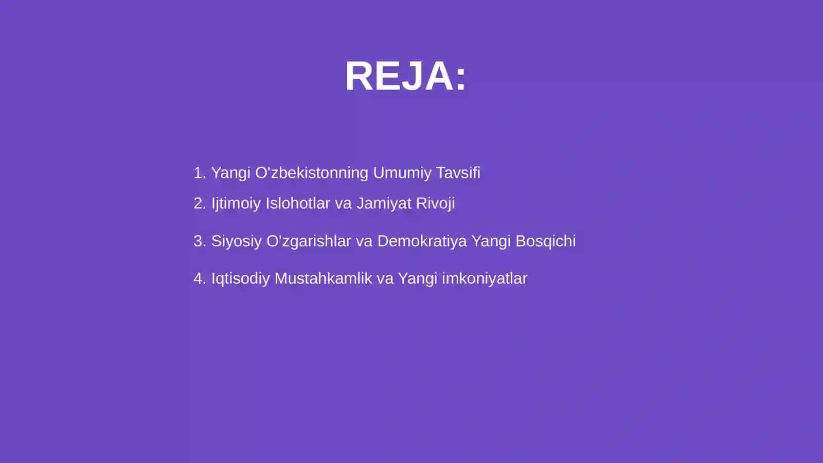 Yangi O'zbekistonning Umumiy Tavsifi 2