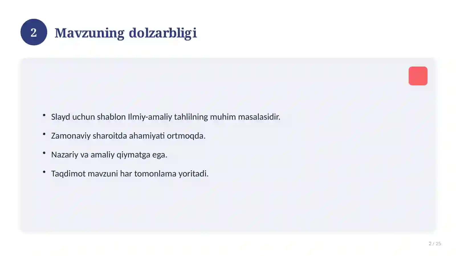 SLAYD UCHUN SHABLON 2