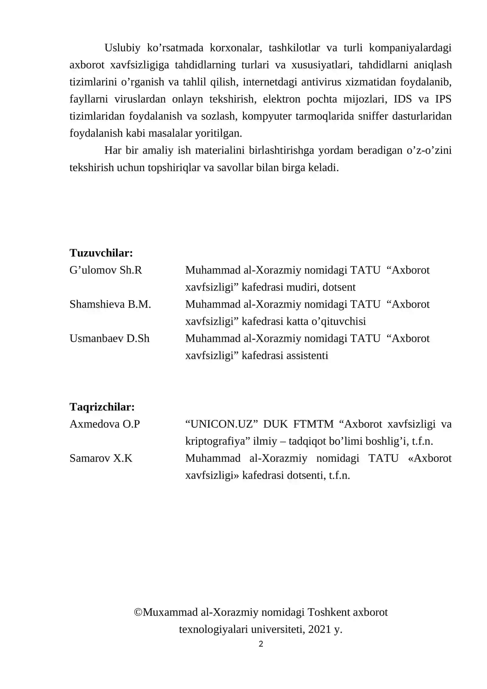 Threat intelligence texnologiyalari amaliy mashg'uloti 2
