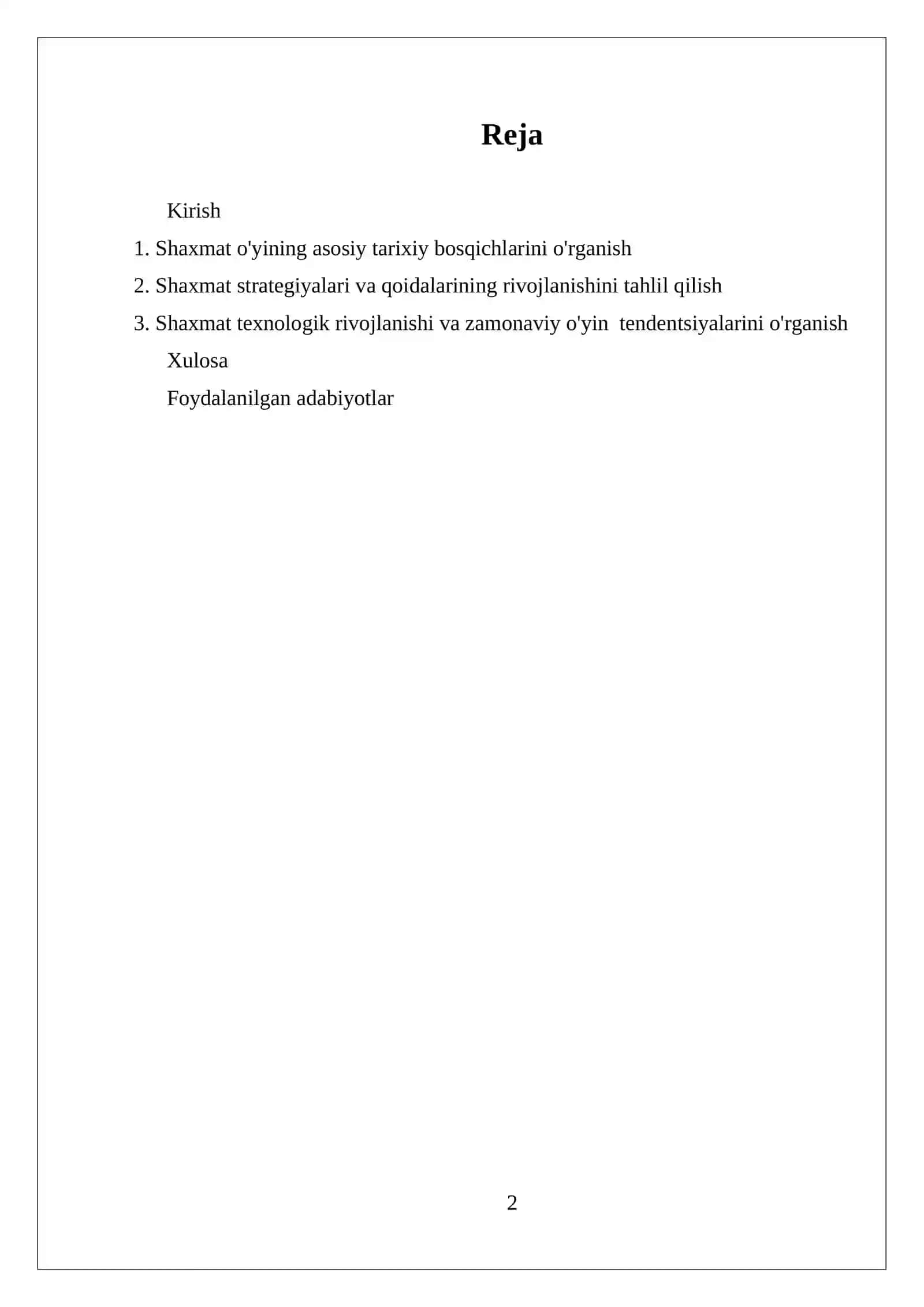 Shaxmat oyinining kelib chiqishi va rivojlanish tarixi 2