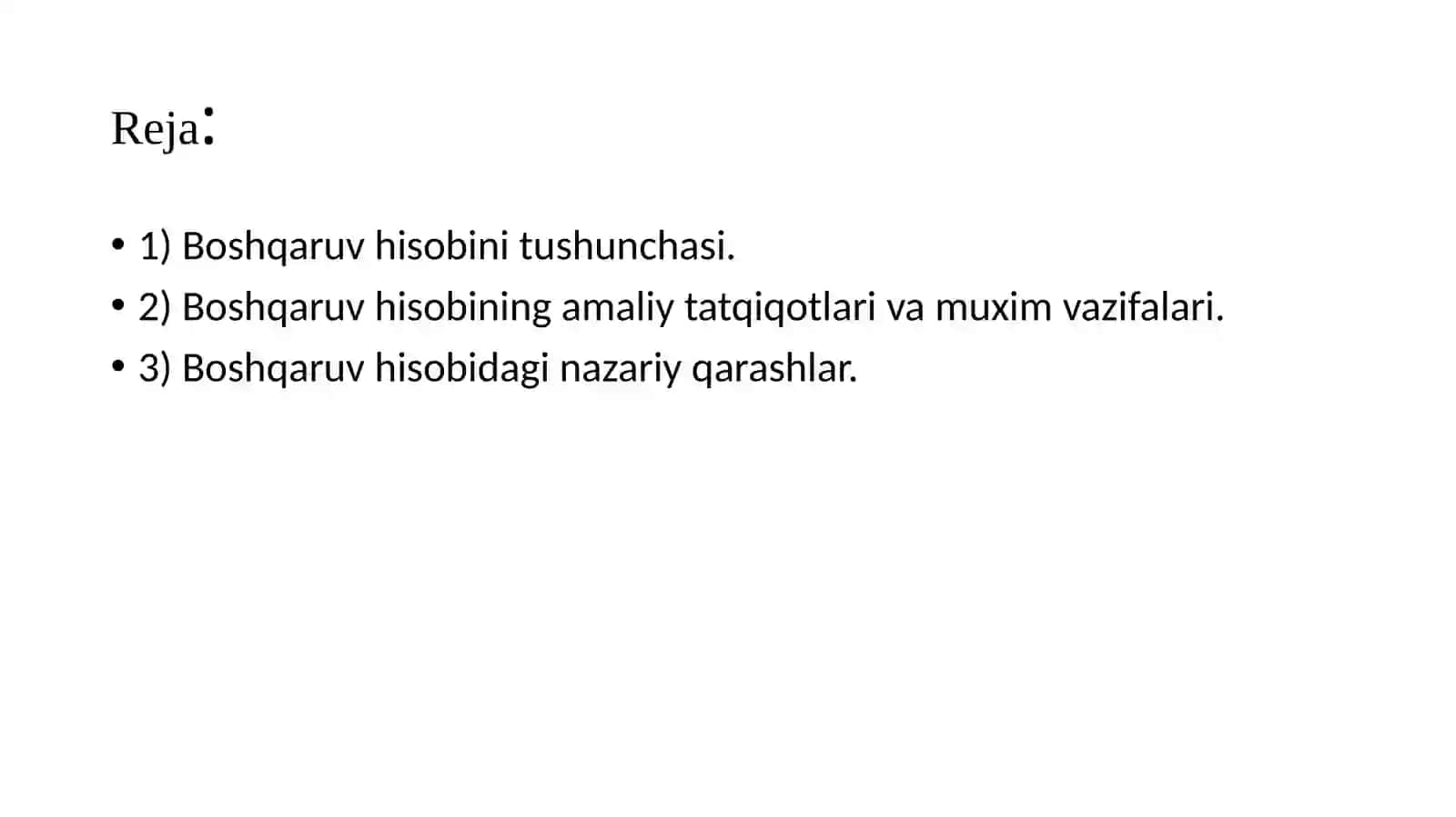 Boshqaruv hisobi yunalishidagi nazariy qarashlar va amaliy tatqiqotlar 2