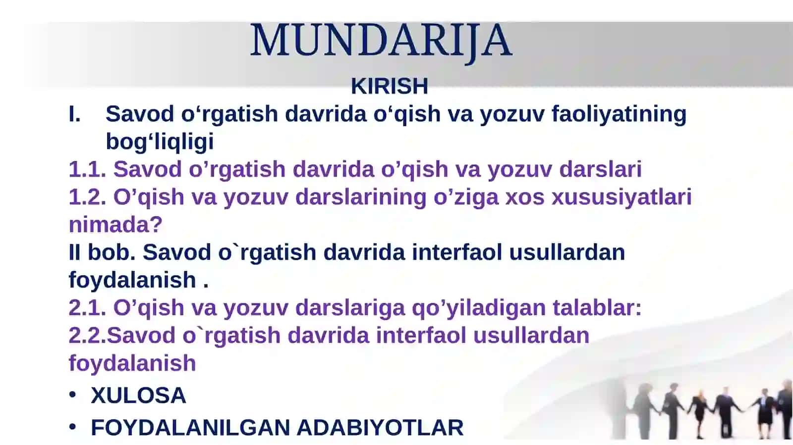 Savod o‘rgatish davrida o‘qish va yozuv faoliyatining bog‘liqligi 2