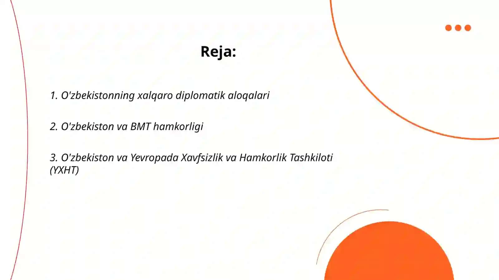 O'zbekiston va jahon hamjamiyati 2