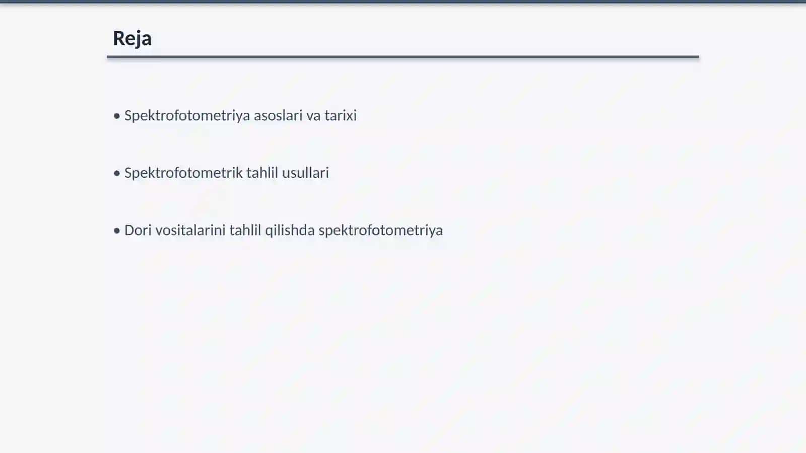 Spektrofotometriya.Dori vositalarini sifat va miqdoriy tahlilda qòllanilishi 2