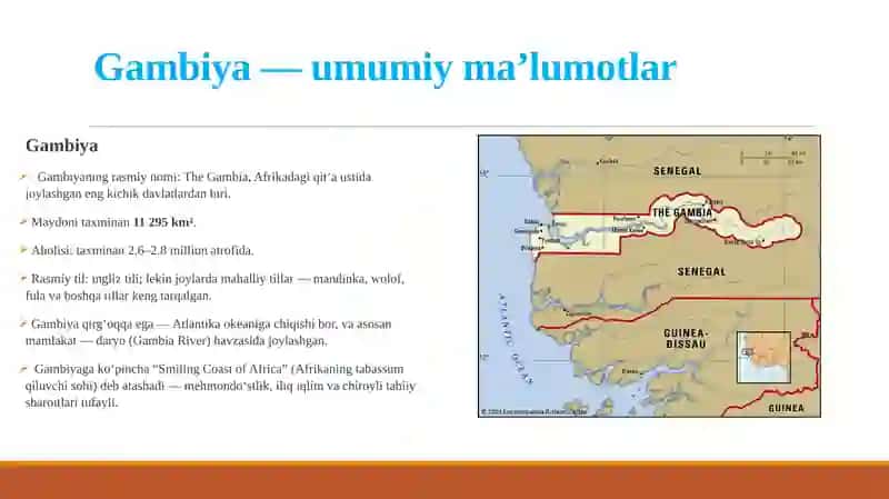Gambiya davlati turizmi 2