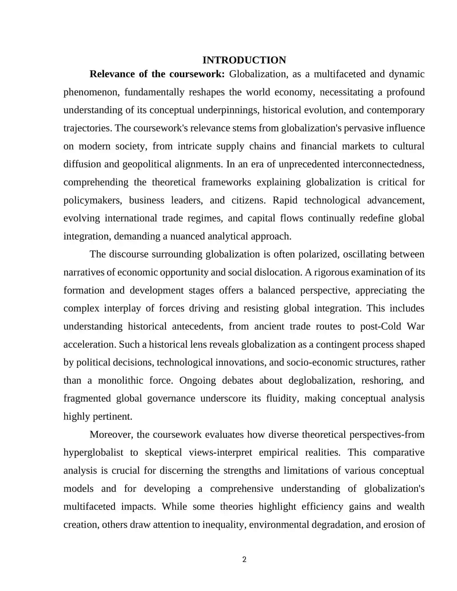 Globalization 2