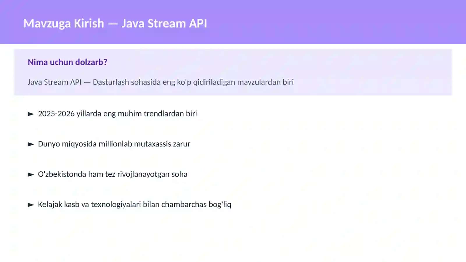 Java Stream API 2