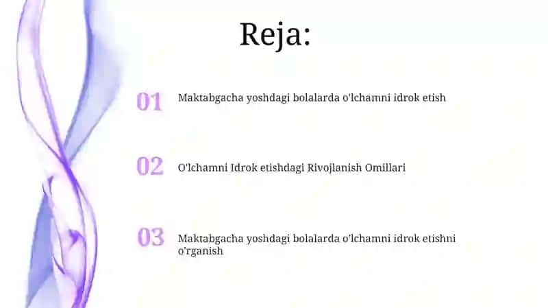 Bolalar bosqichi o'lchamni idrok etish 2