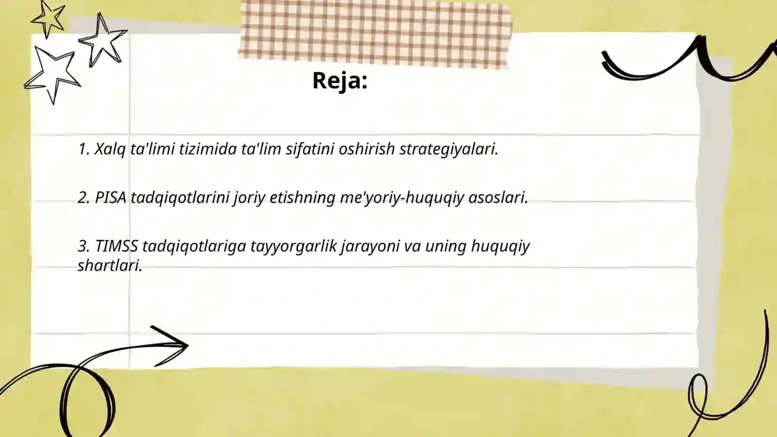 Xalq ta'limi tizimida ta'lim sifatini baholash bo'yicha xalqaro tatqiqotlar 2